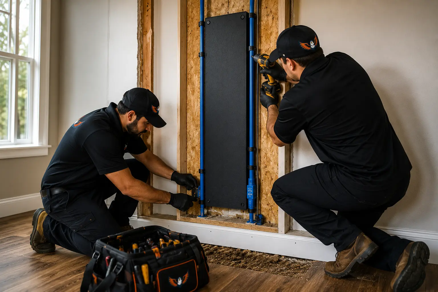 WallShield provides designated pest-treatment pathways inside wall systems before drywall closes the structure.