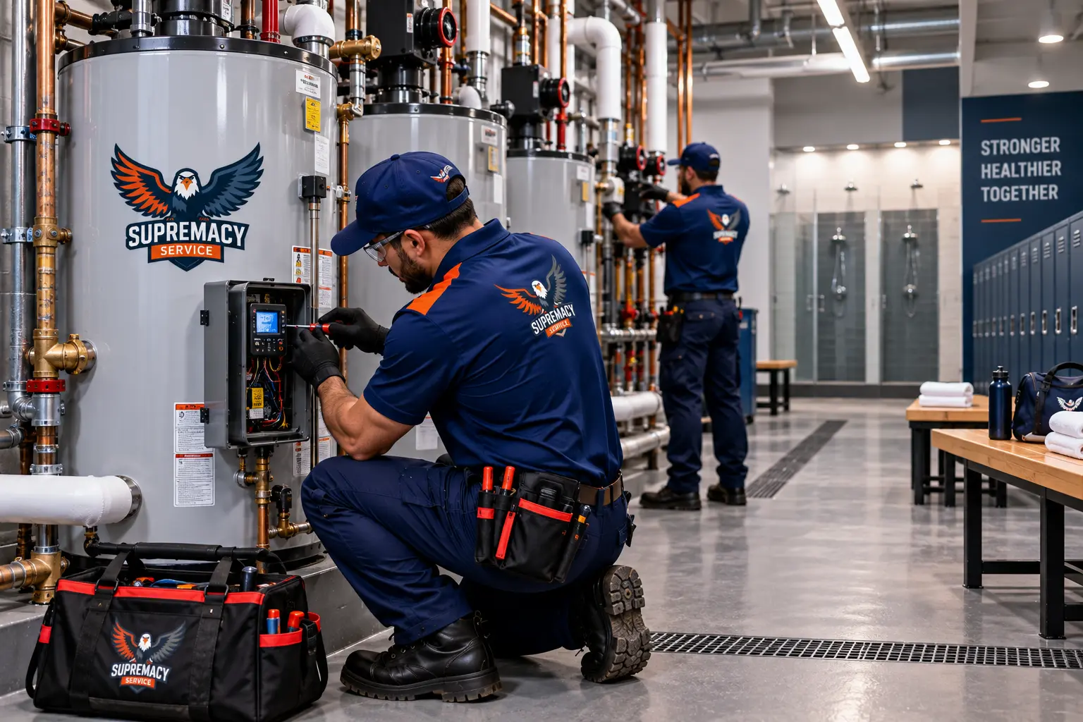Athletic Facility & Locker Room High-Volume Water Heating