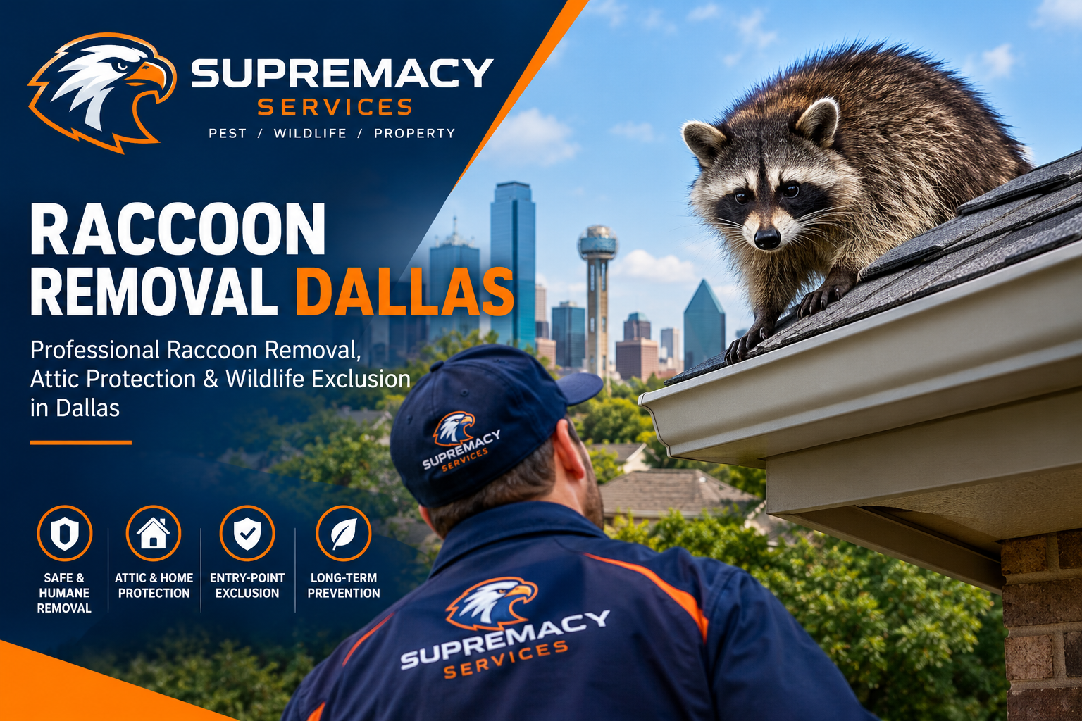 Dallas raccoon removal service providing safe and humane wildlife control