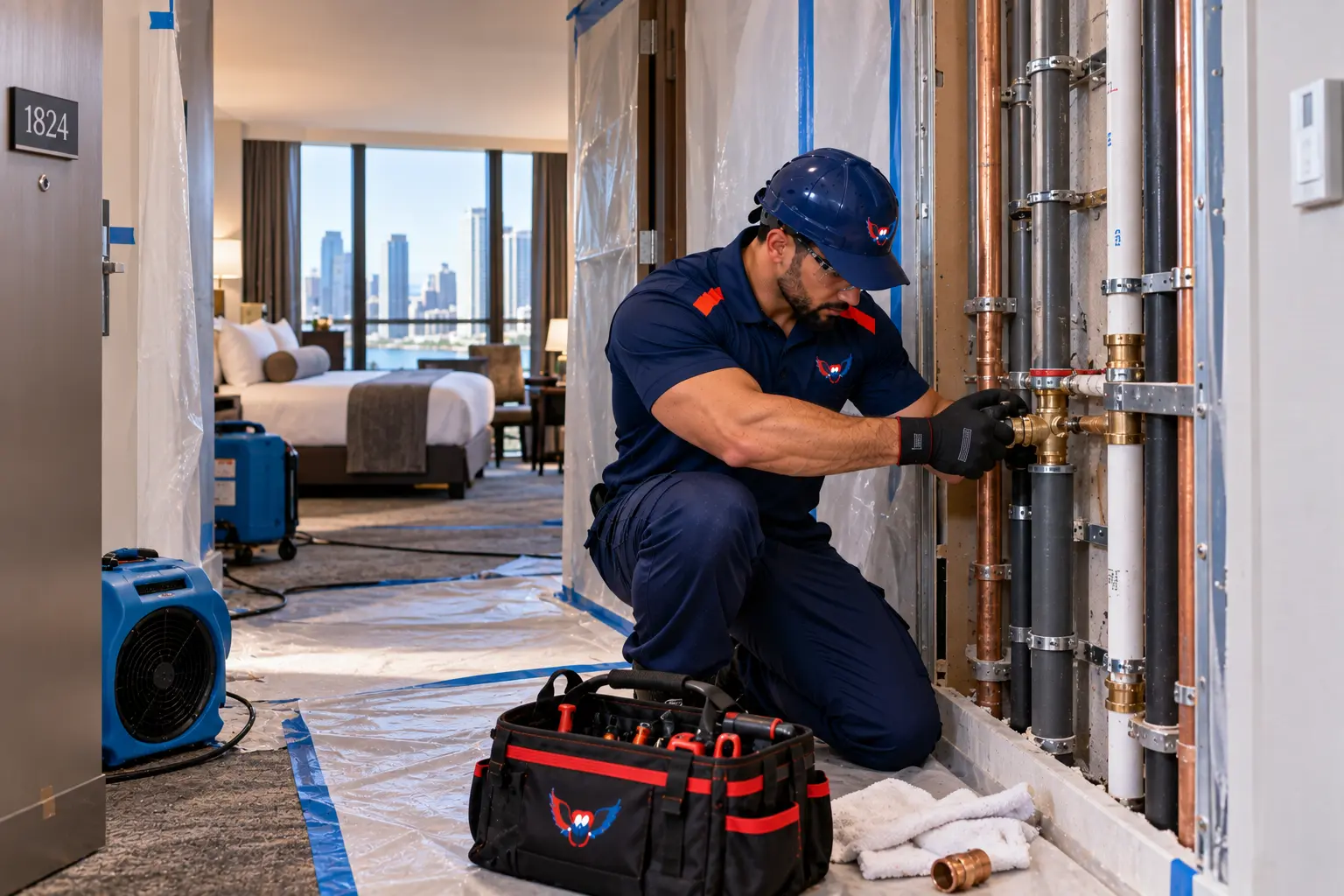 Guestroom Tower Repiping & Leak Containment