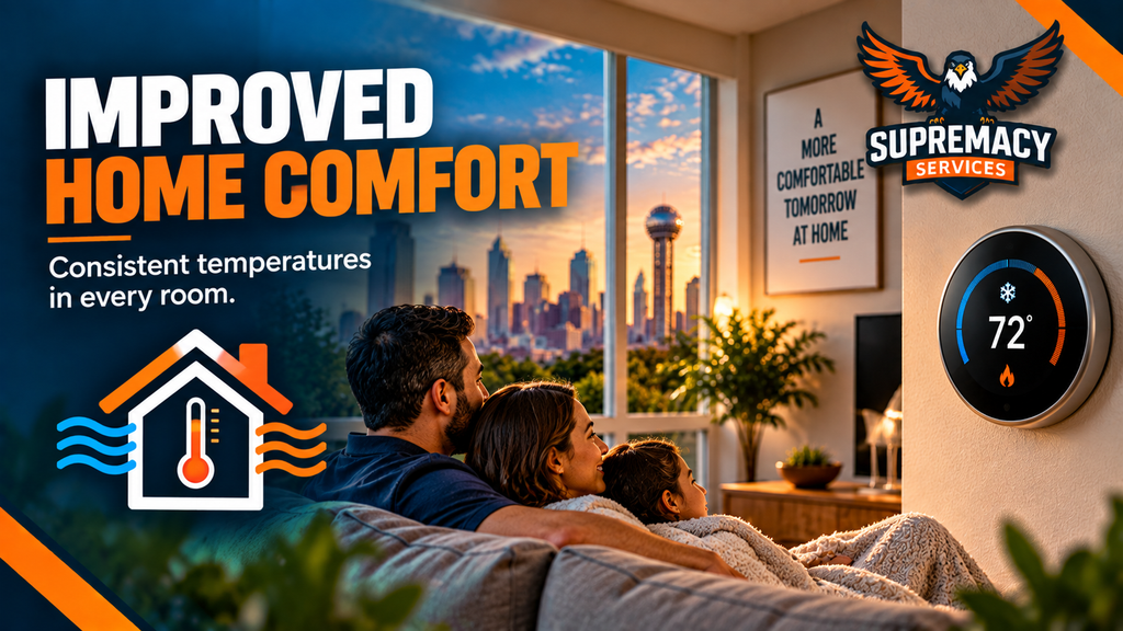 Well-maintained outdoor air conditioning system representing longer HVAC equipment life in Dallas