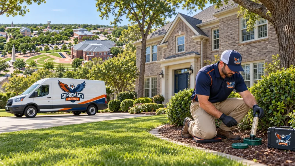 Professional pest control in Coppell, TX for homes and businesses. Spider, cockroach, rodent, termite, mosquito, wildlife and commercial pest services from Supremacy Service.