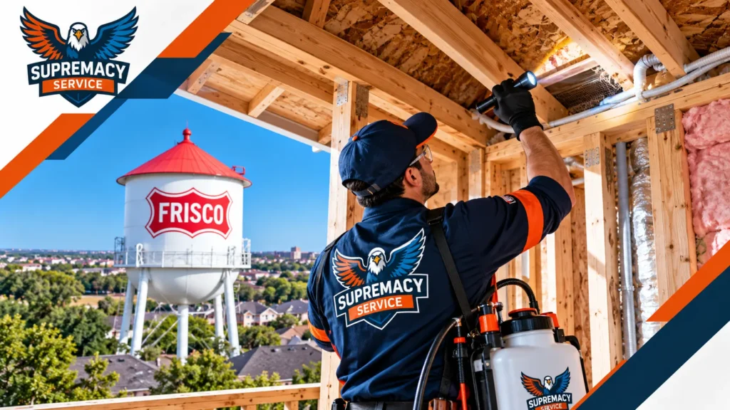 Professional pest control in Frisco, TX for homes and businesses. Spider, cockroach, rodent, termite, mosquito, bed bug, wildlife and perimeter pest control from Supremacy Service.