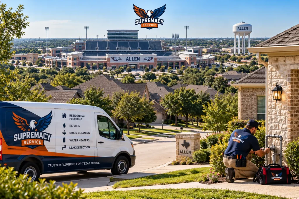 residential plumber Allen TX home plumbing repair emergency