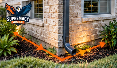 Pest control technician applying professional exterior treatment around a Dallas home