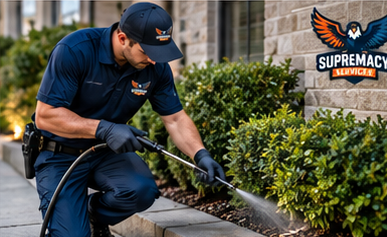 Sealing gaps, trimming vegetation and managing moisture around a Dallas home