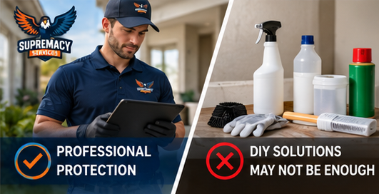 Professional Dallas pest control inspection compared with DIY pest control products