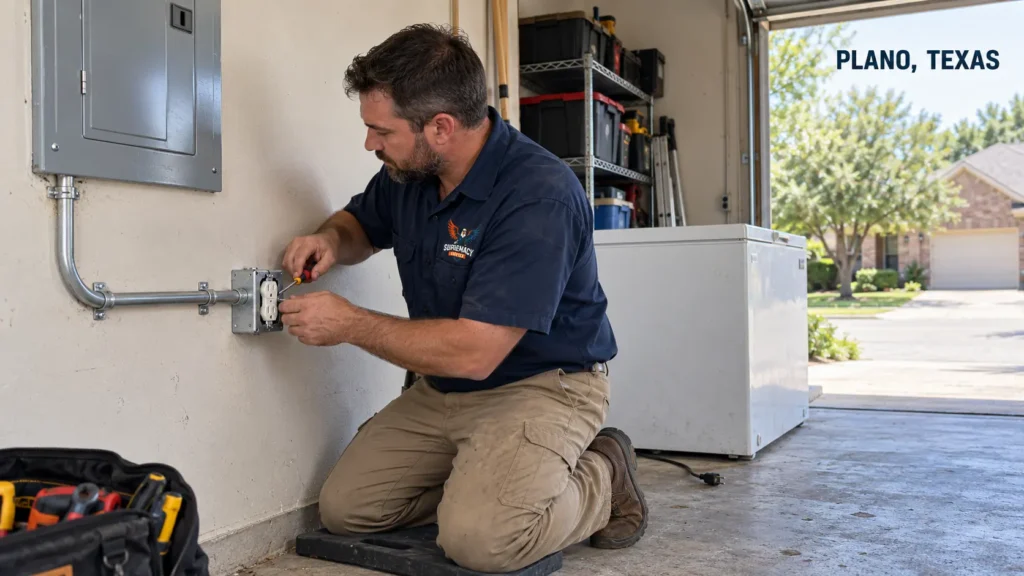 Fast 24/7 emergency electrical repairs, 200A/400A panel upgrades, Level 2 EV charger installations, and whole-home surge protection. Background-checked, licensed electricians delivering transparent flat-rate pricing to Plano homeowners.